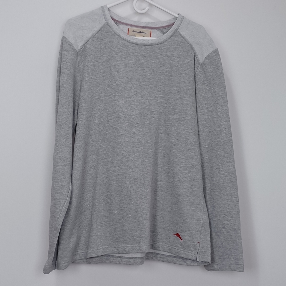 Tommy Bahama Gray Crewneck Sweater Relaxed Fit!
